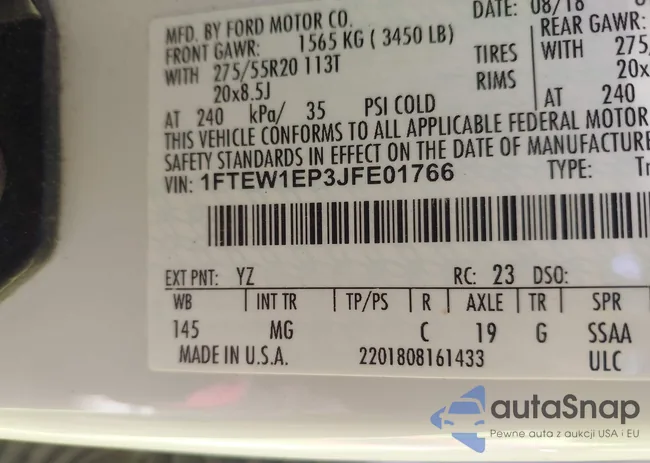 1FTEW1EP3JFE01766: 44232486