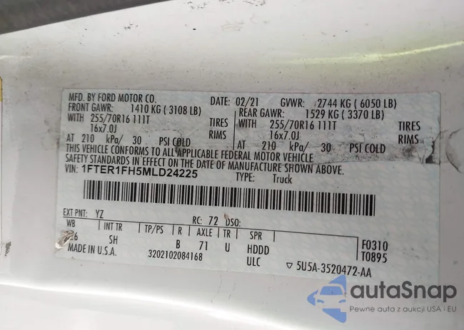 1FTER1FH5MLD24225: 44232539