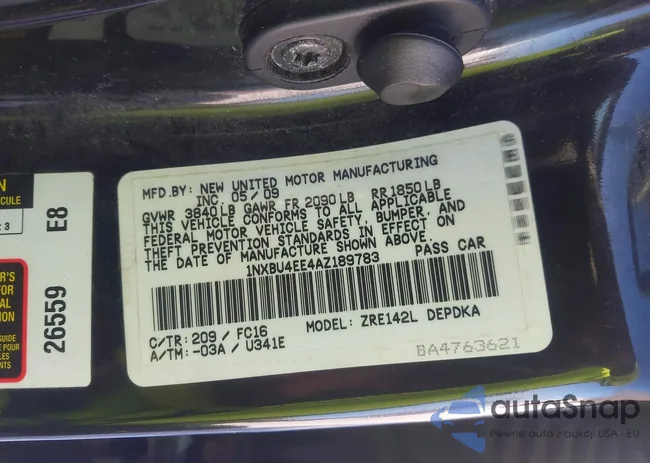 1NXBU4EE4AZ189783: 44232576