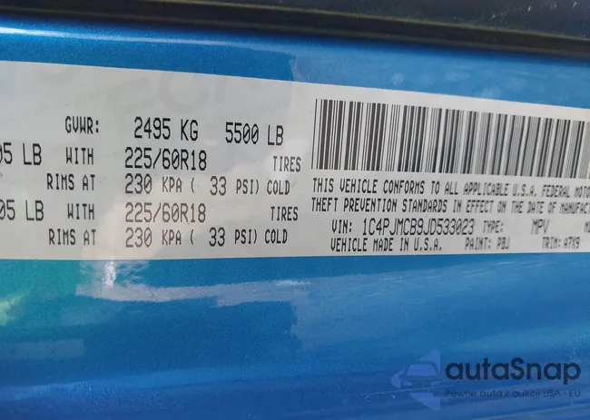 1C4PJMCB9JD533023: 44232622