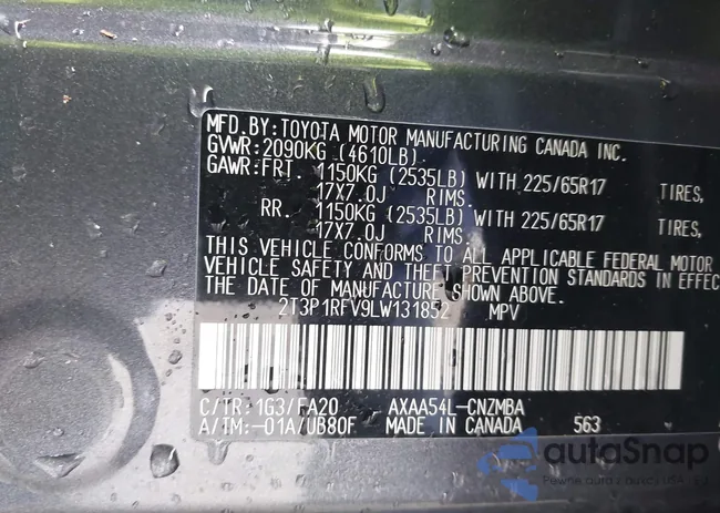 2T3P1RFV9LW131852: 44232656