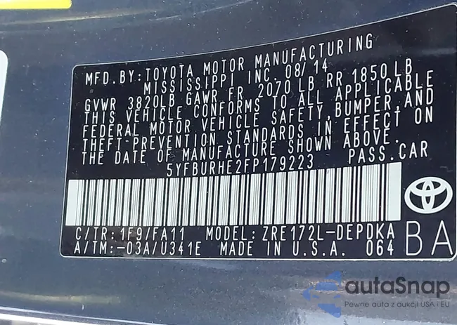 5YFBURHE2FP179223: 44232721