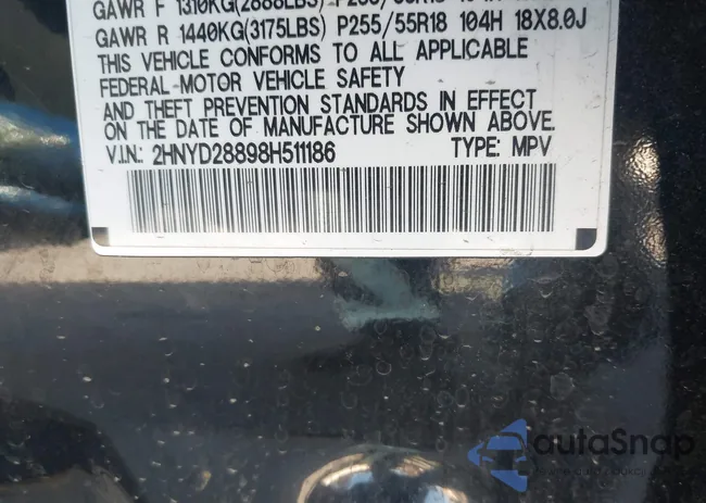 2HNYD28898H511186: 44232723