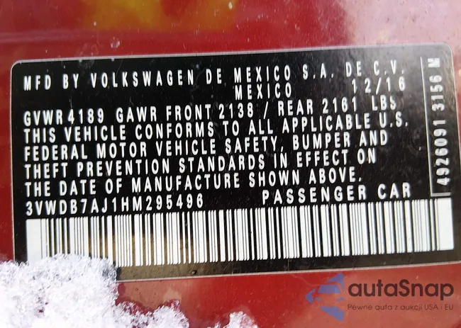 3VWDB7AJ1HM295496: 44232820