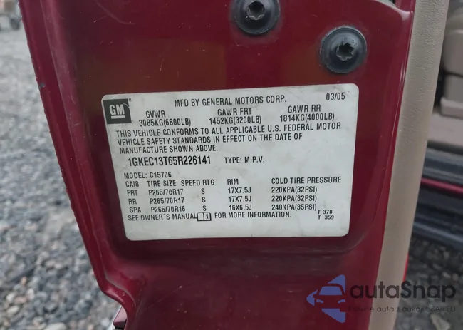 1GKEC13T65R226141: 44232854