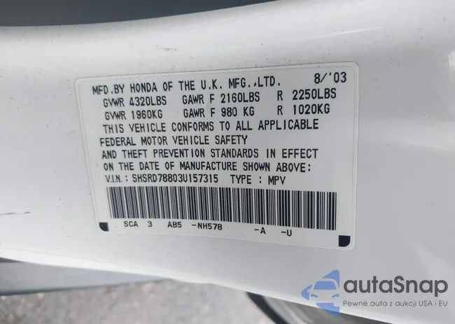 SHSRD78803U157315: 44232870