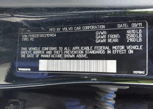 YV1622FS0C2101454: 44232923