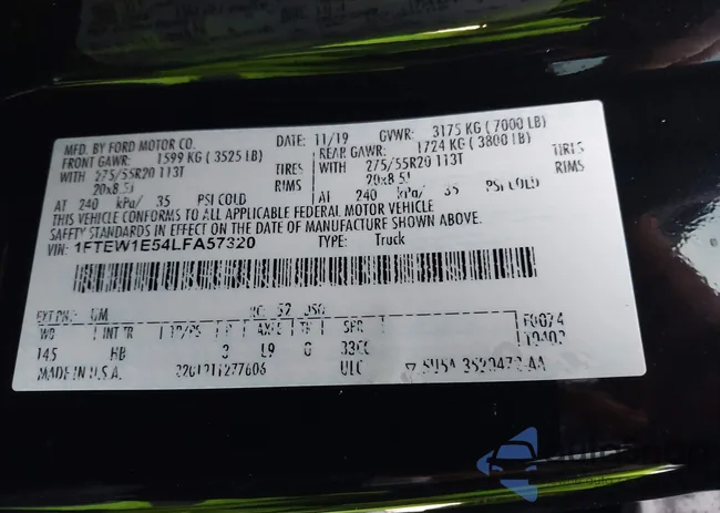 1FTEW1E54LFA57320: 44232927