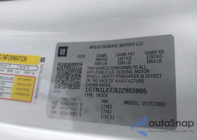 1GTN1LEC0JZ903995: 44231935