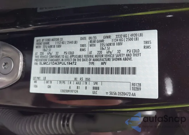 5LMCJ1DA3PUL19472: 44232012