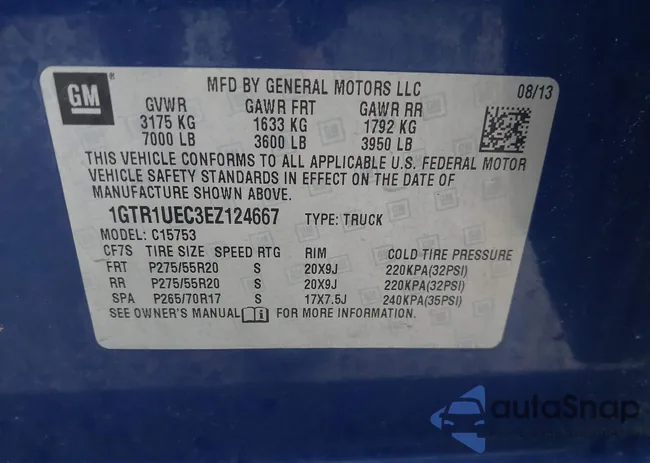 1GTR1UEC3EZ124667: 44232037