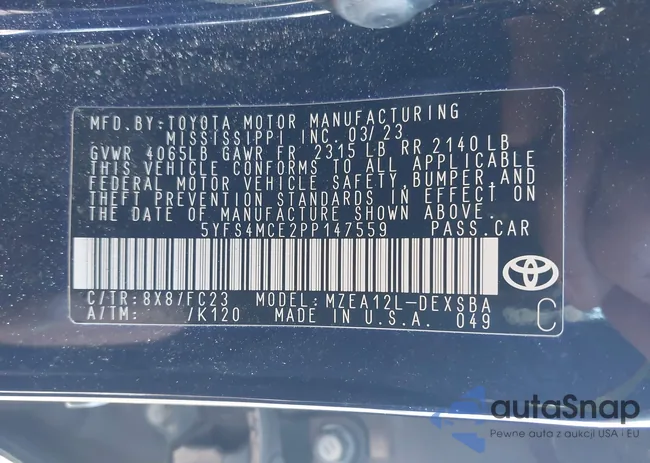 5YFS4MCE2PP147559: 44232043