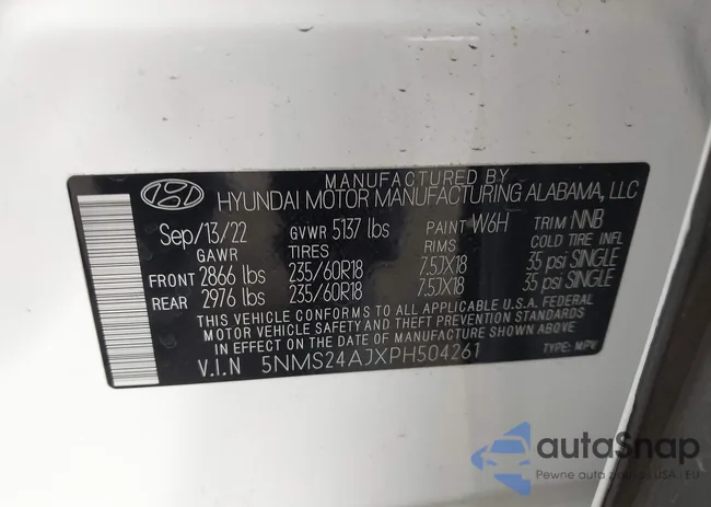 5NMS24AJXPH504261: 44232131