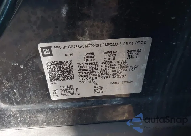 3GKALXEX3KL383307: 44232163