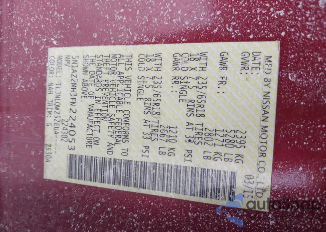 5N1AZ2MH3FN224053: 44232169