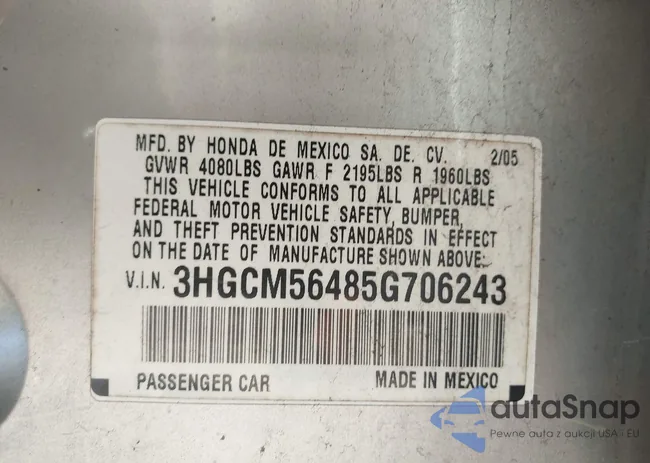 3HGCM56485G706243: 44232213