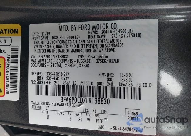 3FA6P0CD7LR138830: 44233359