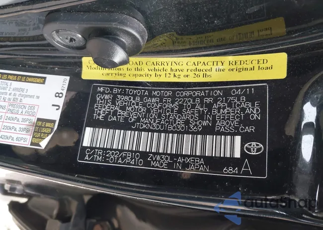 JTDKN3DU1B0301369: 44233360