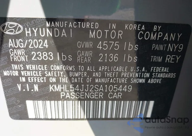 KMHL54JJ2SA105449: 44233433