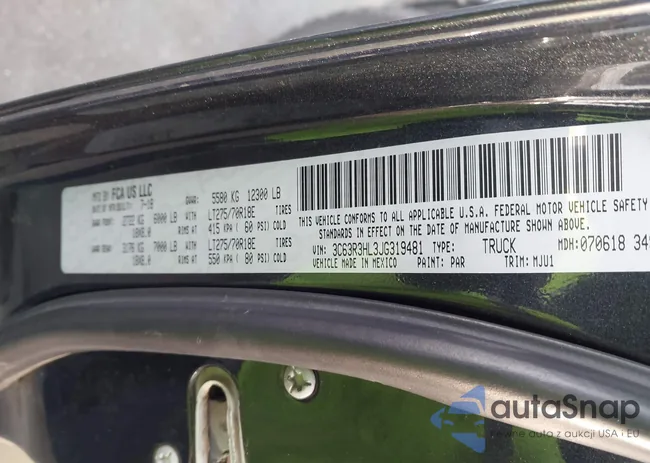 3C63R3HL3JG319481: 44233442