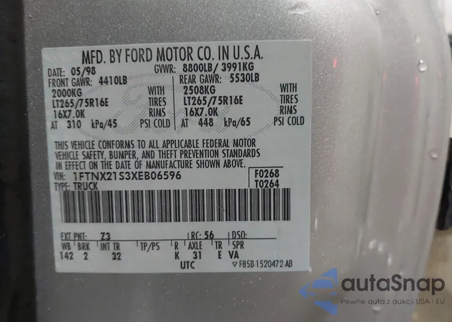 1FTNX21S3XEB06596: 44233450