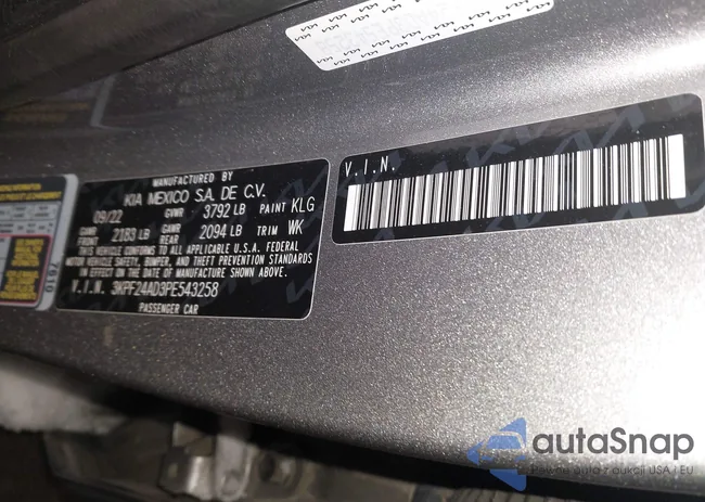 3KPF24AD3PE543258: 44233597