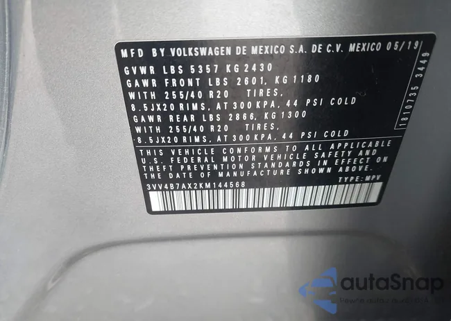 3VV4B7AX2KM144568: 44233703