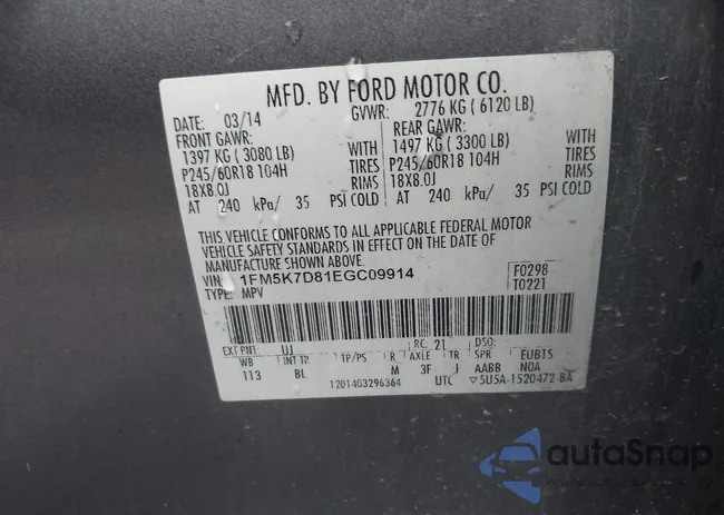 1FM5K7D81EGC09914: 44233717