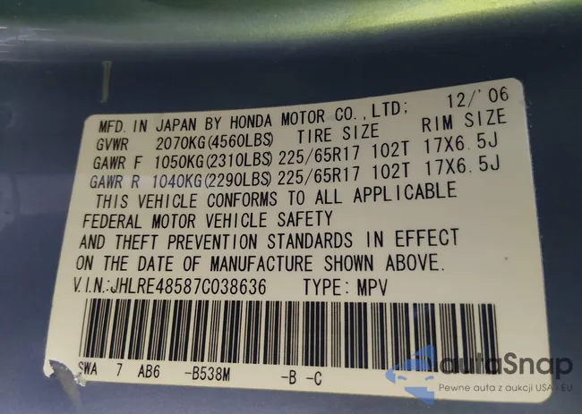 JHLRE48587C038636: 44232951