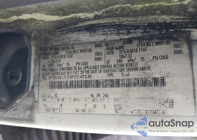 1FTEW1EG3FFC47230: 44233011