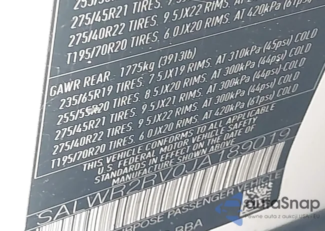 SALWR2RV0JA189019: 44233080