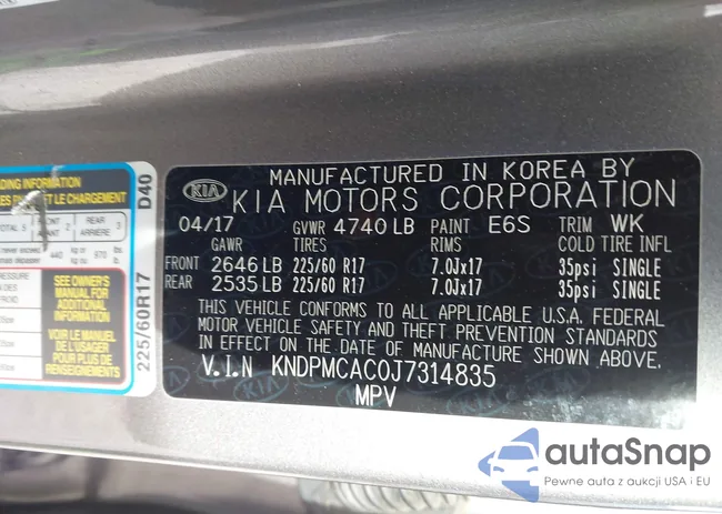 KNDPMCAC0J7314835: 44233129