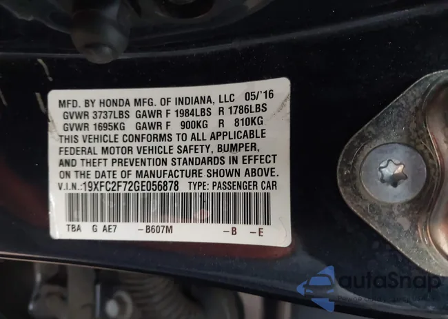 19XFC2F72GE056878: 44234392