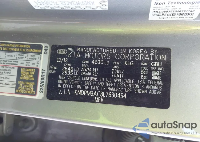 KNDPM3AC8L7630454: 44234436