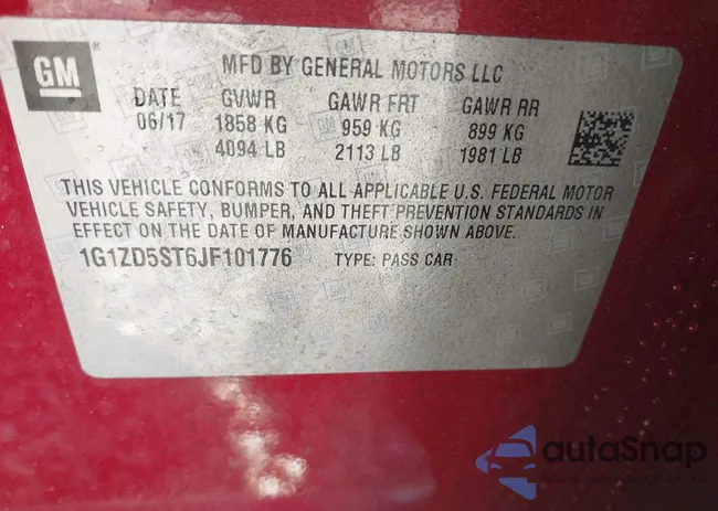 1G1ZD5ST6JF101776: 44234463