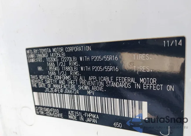 JTLZE4FE4FJ066724: 44234553