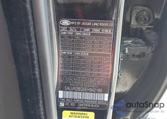 SALVR2BG5EH942189: 44234582