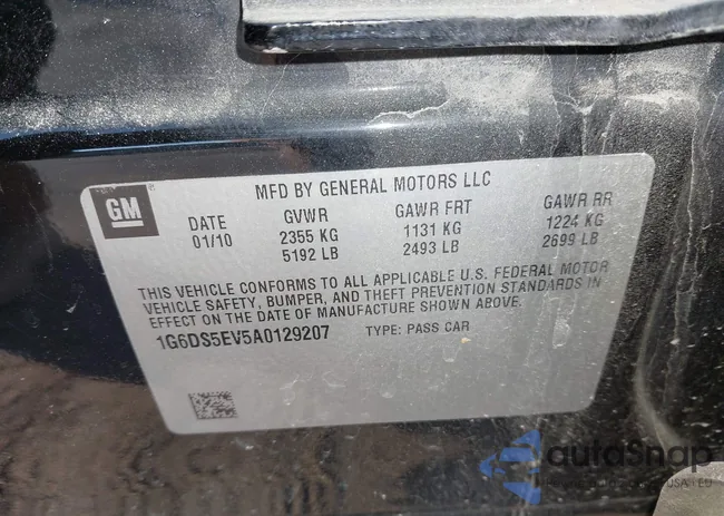 1G6DS5EV5A0129207: 44234632