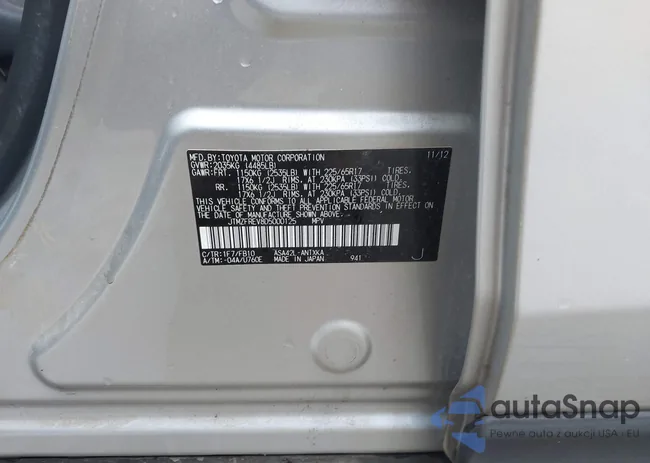 JTMZFREV8D5000125: 44234692