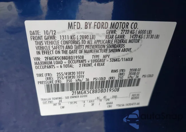 2FMGK5C88DBD19508: 44234766