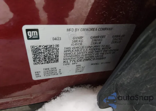 KL77LGE29RC036660: 44234820