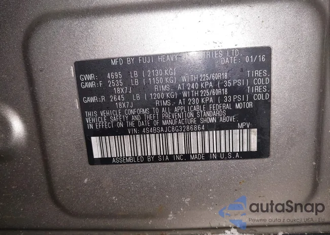 4S4BSAJC8G3286864: 44234841