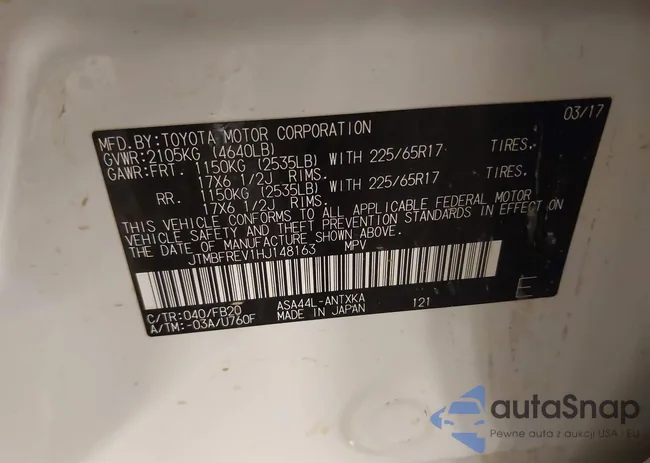 JTMBFREV1HJ148163: 44234844