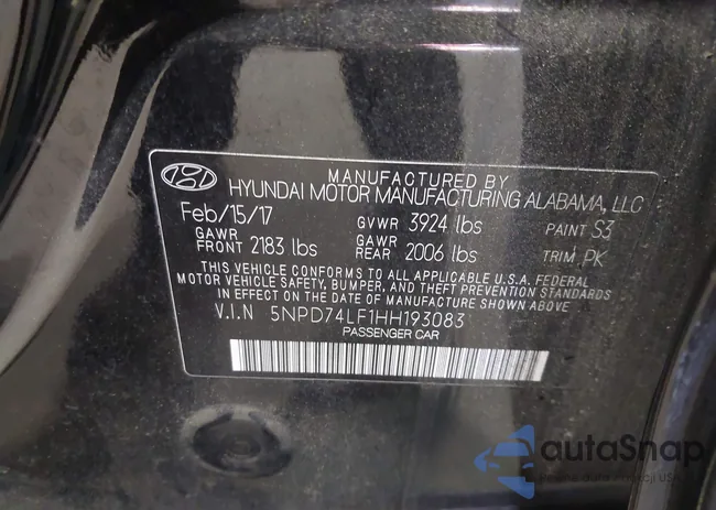 5NPD74LF1HH193083: 44234845