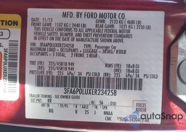 3FA6P0LUXER234258: 44233946