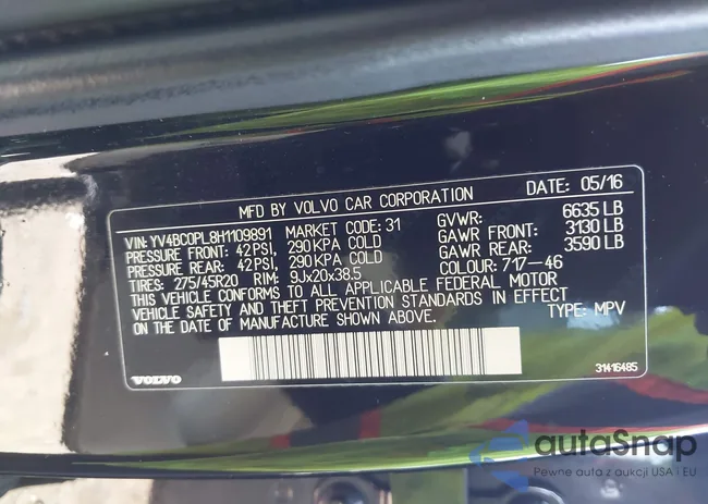 YV4BC0PL8H1109891: 44234018