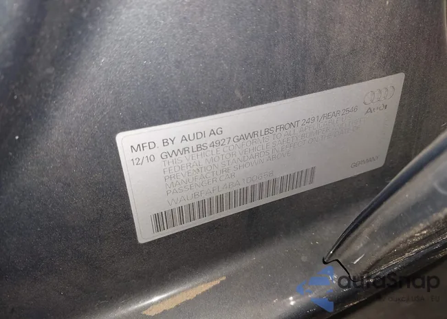 WAUBFAFL4BA100658: 44234060