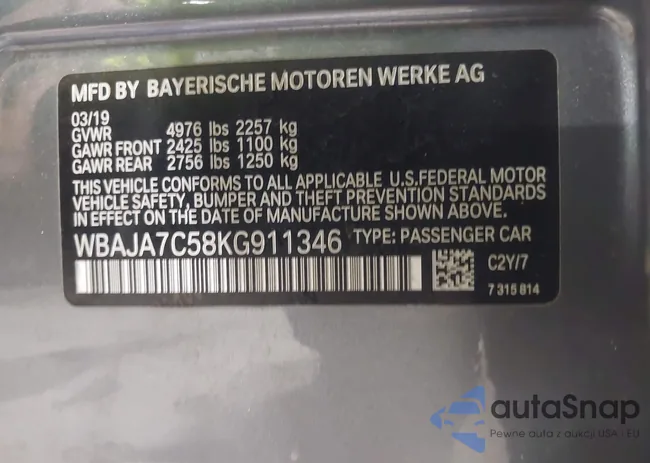 WBAJA7C58KG911346: 44234070