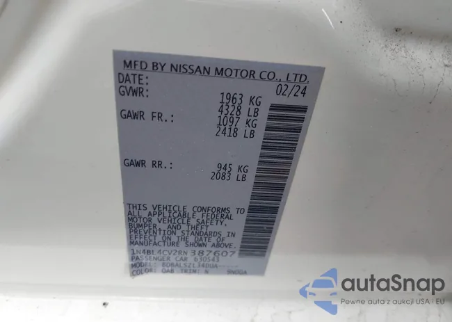 1N4BL4CV2RN387607: 44234244