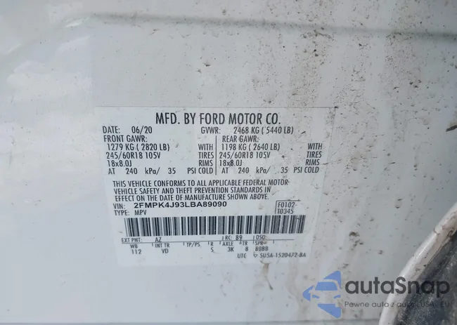 2FMPK4J93LBA89090: 44235341